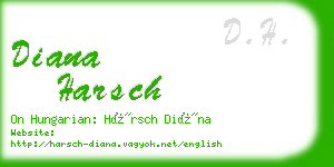 diana harsch business card